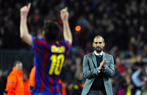 Thầy cũ của Messi, Pep Guardiola có khả năng sẽ về dẫn dắt Man City từ mùa tới. Ảnh: Reuters